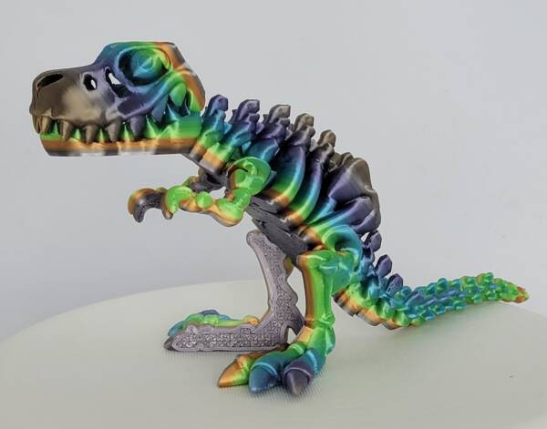 3D Flexi Skeleton T-Rex Toy (leftside)