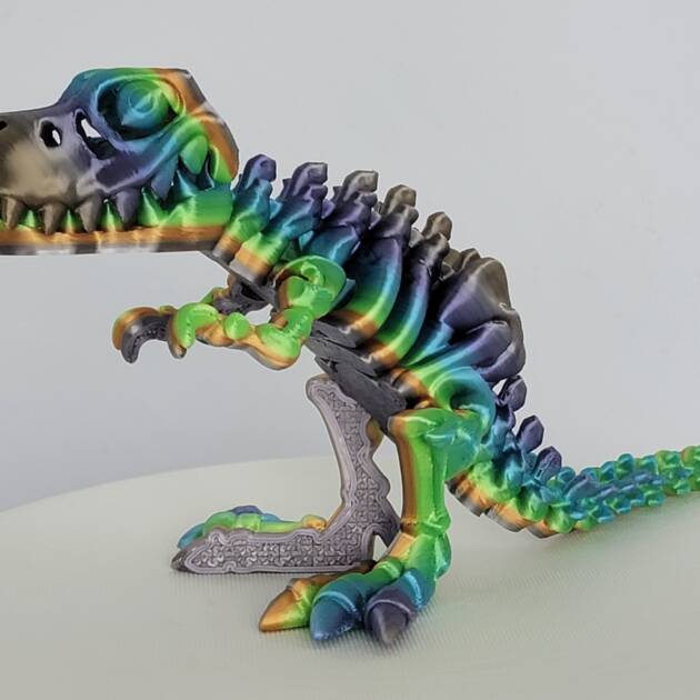 3D Flexi Skeleton T-Rex Toy (leftside)